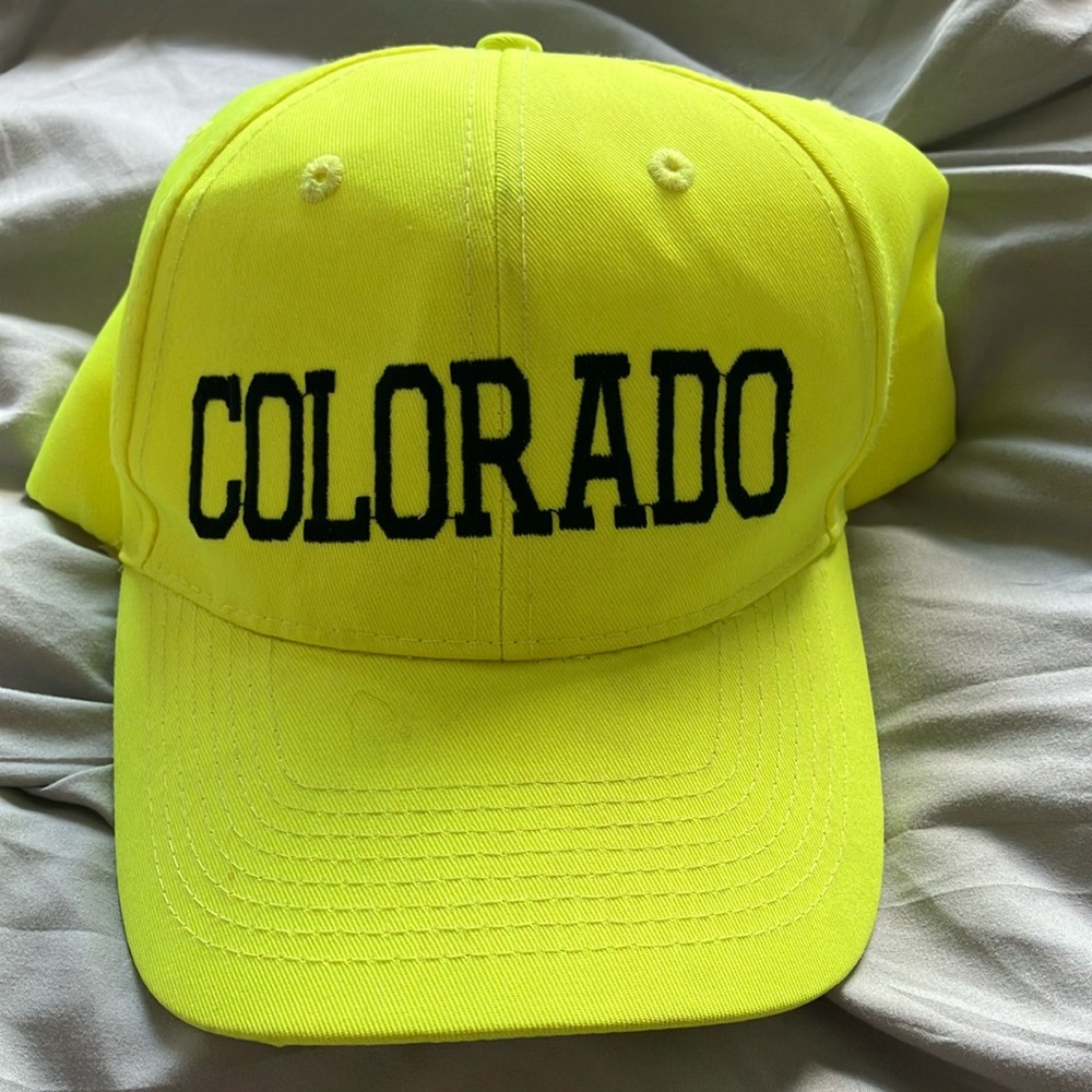 Neon Yellow Colorado Kids Cap